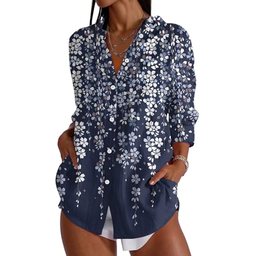 Oversized Long Sleeve Fashion Top Women's Run Summer V Neck T-Shirts Comfortable2