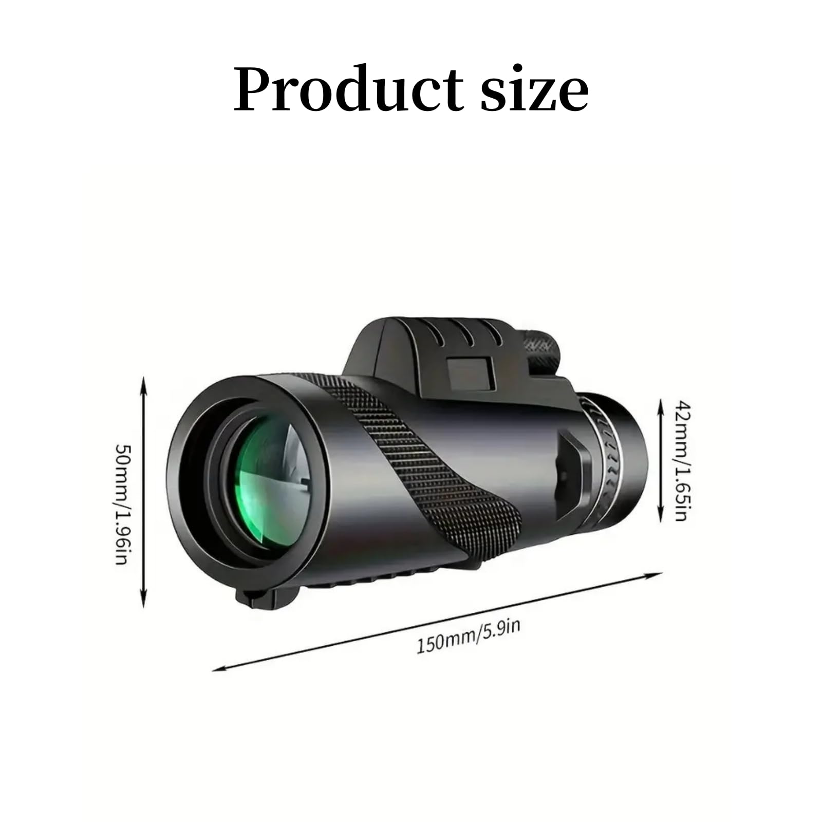 Mengshen 10x40 Telescopio Monoculare Pro Kit con Adattatore Universale Telefono Treppiede per Smartphone Digiscoping Fotografia