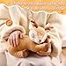 HyDren Deer Breathing Stuffed Animal Soft Soothing Stuffed Animal Deer Plush Anxiety Plush Toys with Music Lights and Realistic Breathing Motion for Adult Kids Anxiety Relief Relaxation Sleep Calming