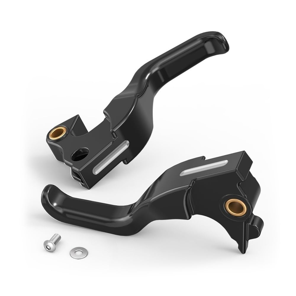 Zhenlygs Black Fit For 2014-2020 Sportster 883 Super Low Xl883l Sportster 1200 Xl1200c Short Brake Clutch Levers Xl883n Xl1200ns Xl1200x(Black)