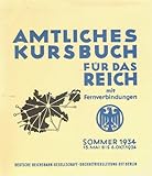  Amtliches Kursbuch für das Reich 1934