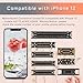 Risidamoy 8 Pcs for iPhone 12 Motherboard Socket Connection B Kit Includes Battery SIM Charging Port Replacement Wide Angle Telephoto Camera Connector LCD and Touch Ultra for iPhone12