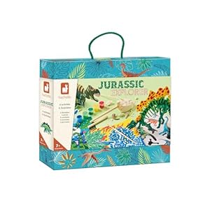 Kit Explorateur Janod Jurassic - Mallette d'Activités Manuelles Dinosaures
