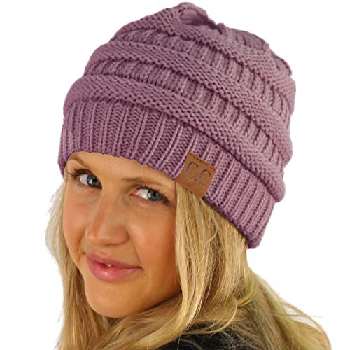 Image of Hatsandscarf CC Exclusives Solid Color Beanie Tail Hat for Adult (MB-20A)