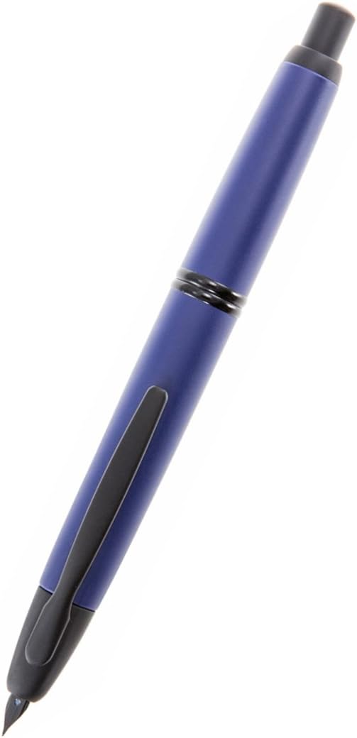 PILOT Vanishing Point Collection Refillable & Retractable Fountain Pen, Matte Blue Barrel, Extra Fine Nib (60595)