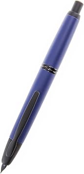 PILOT Vanishing Point Collection Refillable & Retractable Fountain Pen, Matte Blue Barrel, Extra Fine Nib 60595