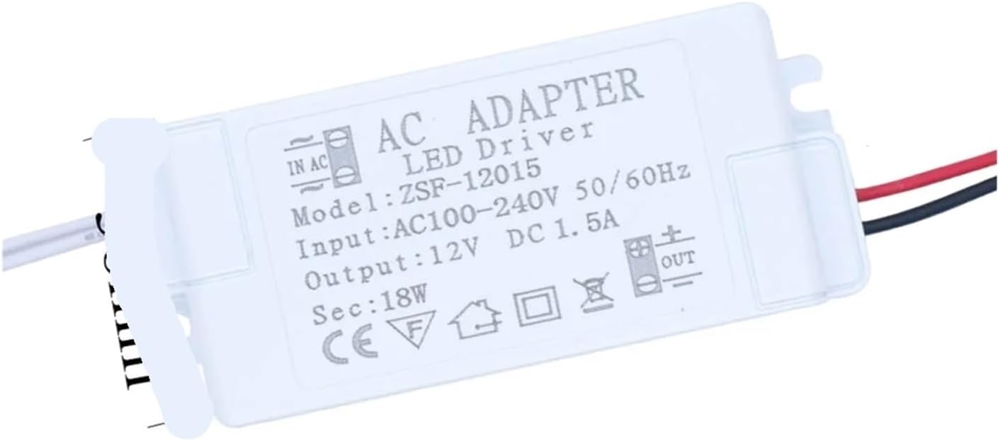 1PCS 12V Power Supply with housing LED Driver Transformer(New 12V 1A 12W)