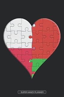 Planner: Polish Belarusian Flag United Heart Jigsaw Puzzle Flags Of Poland Belarus