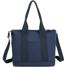 2E-youth Canvas Tote Bag for Women Large Capacity Multi-Pocket Handbag Crossbody bag Satchel Bag