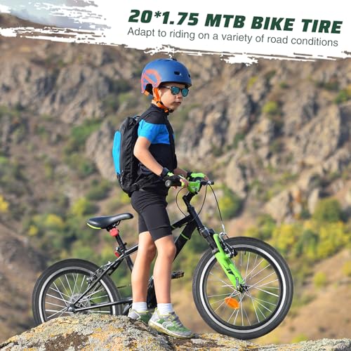 2 Pack 20x1.75 Mountain Bike Tires, 20 Road Bike Tires with Schrader Valve Compatible with 20 x 1.50/1.75\"/1.90\"/1.95\" Cruisers/Tricycles/Wheelchair/Off-Road Bike Low Resistance - Thumbnail 6