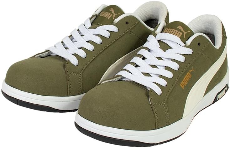 PUMA(プーマ) 安全靴 アイコニック ローカット 28.0cm オリーブ 工具ポーチ付 64.201.0