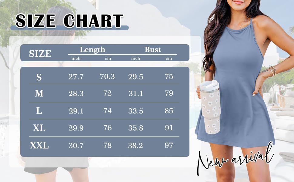 Women Spaghetti Strap Tennis Dress with Shorts Underneath Workout Mini Dress Exercise Dress for Golf Athletic Dresses - Image 5