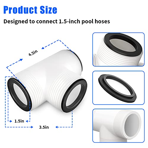image for Alocs Pool Hose Adapter for Intex Coleman Above Ground Swimming Pool H