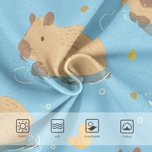 Wusikd Cute Capybara Duck Girls' Underwear Cotton Girls Briefs Soft Toddler Underwear 2T3