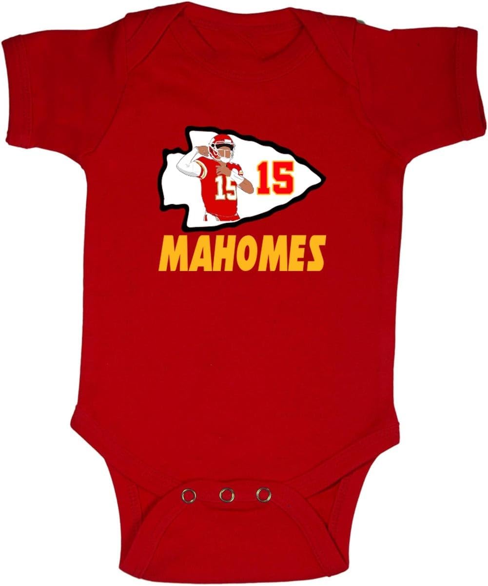 Patrick Mahomes Showtime Logo Baby 1 Piece Short Sleeve