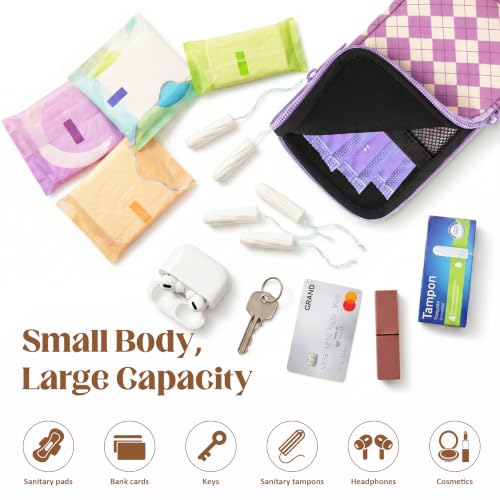 Image of 2PCS Tampon Holder Zipper Pouches Portable Period Bags