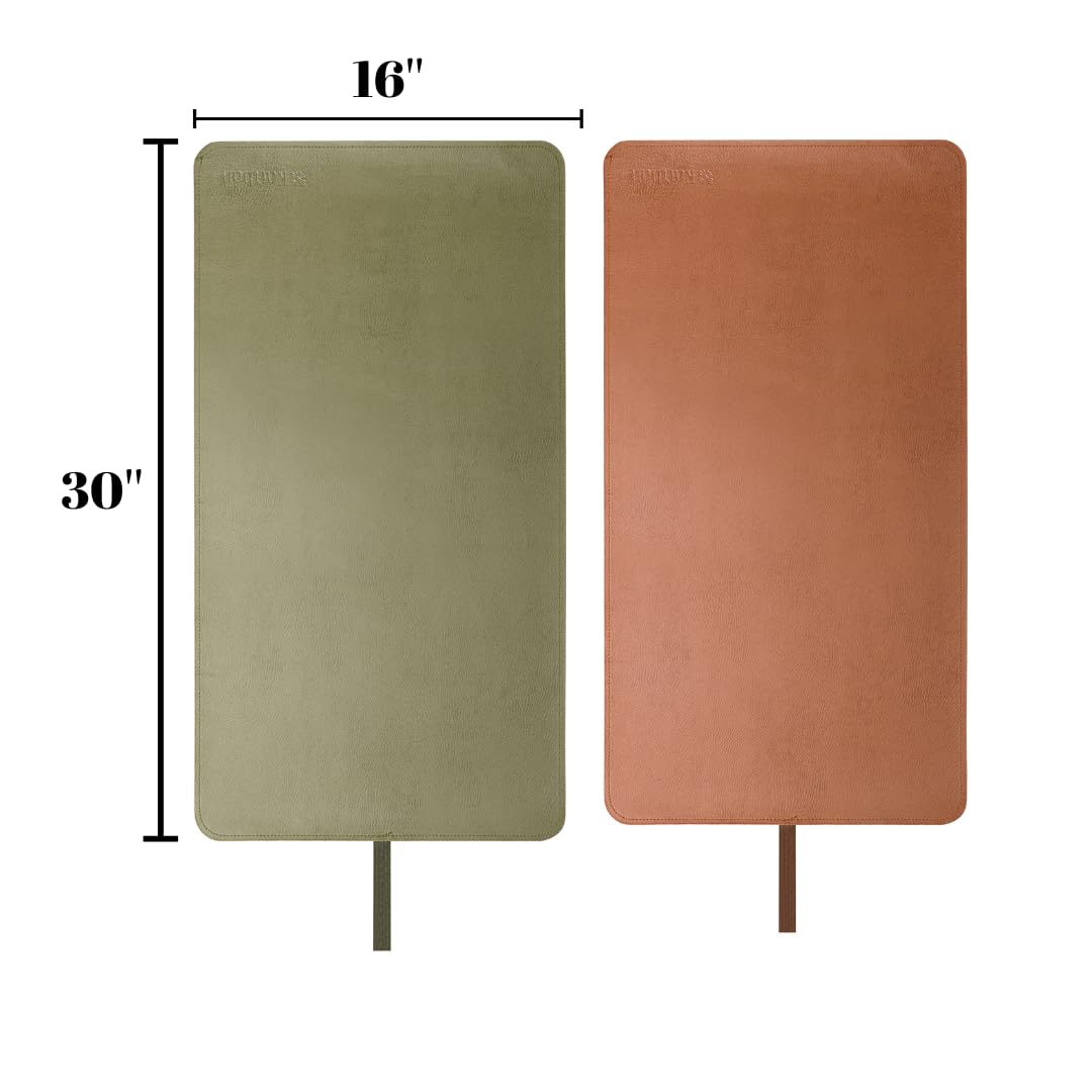 Kafthan Cambiador portátil para bebé, impermeable, para viajes y uso doméstico, esencial para recién nacidos, funda para cambiador (naranja/verde)