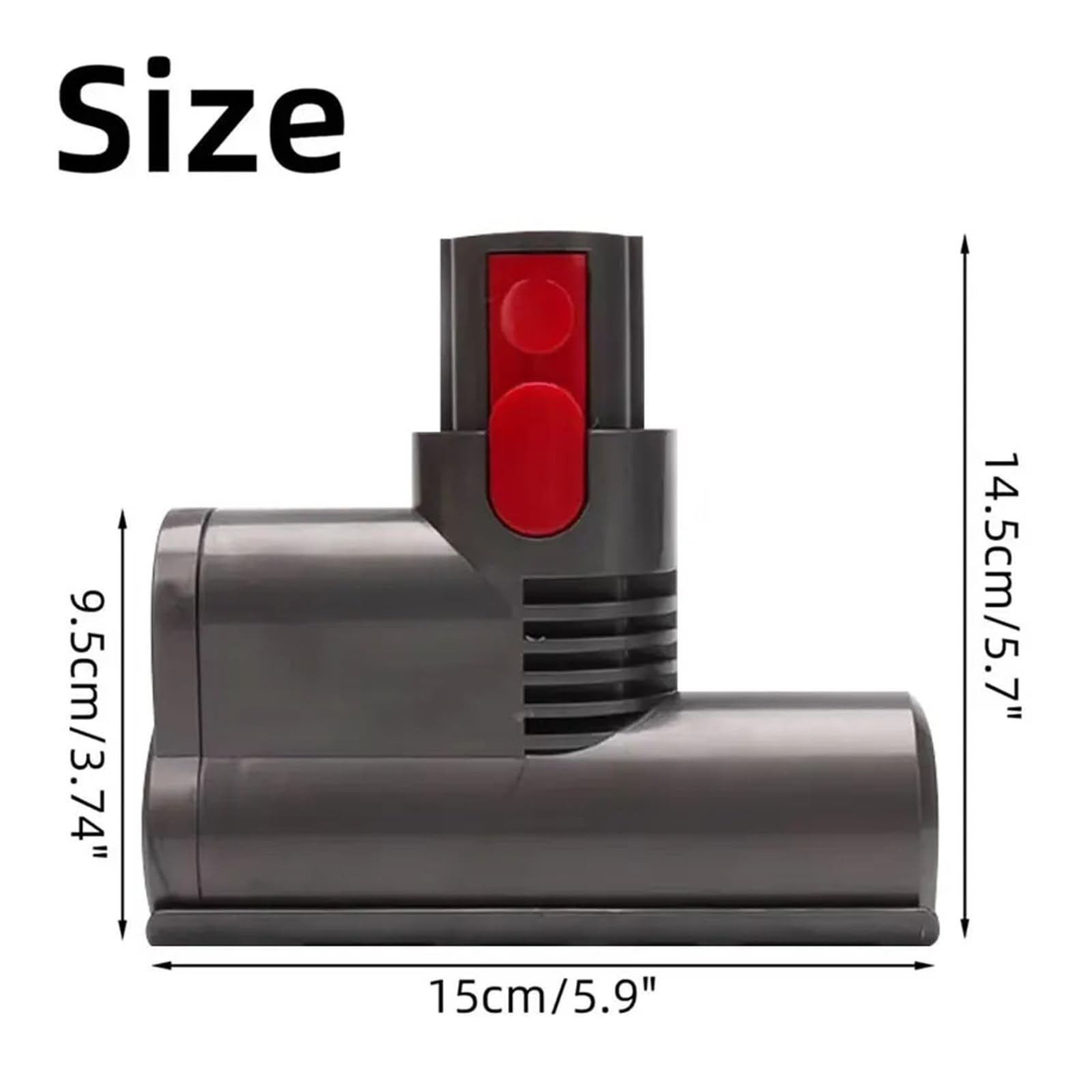 Miniaturowa głowica szczotkowa do odkurzacza, głowica ssąca do usuwania odkurzacza zamienna, Kompatybilny z Dyson V7 V8 V10 V11 V15