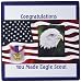 Produktbild 3dRose LLC Mauspad, 20,3 x 20,3 x 0,63,5 cm, Motiv Adlerkopf auf Flagge mit Medaille N Congratulations (mp_185242_1)