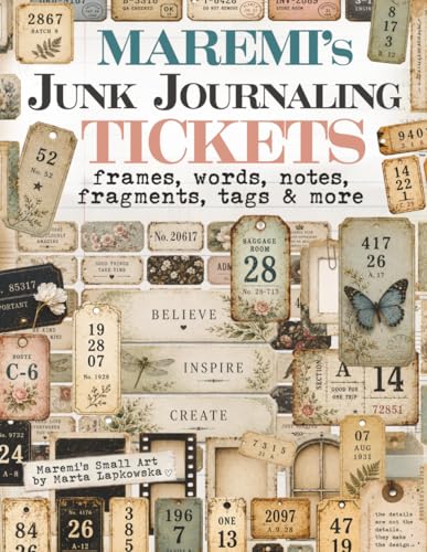 MAREMI'S Junk Journaling TICKETS, frames, words, notes, fragments, tags & more