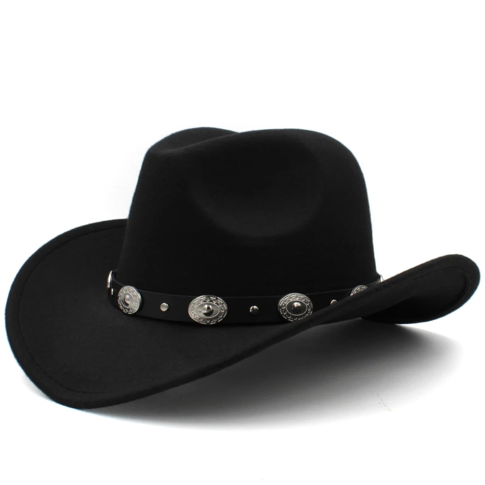 Sombreros Cowboy Padre-Hijo Hombres Mujeres Niños Sombreros De Vaquero Occidental ala Ancha Sombreros para El Sol Fiesta De Viaje De Jazz