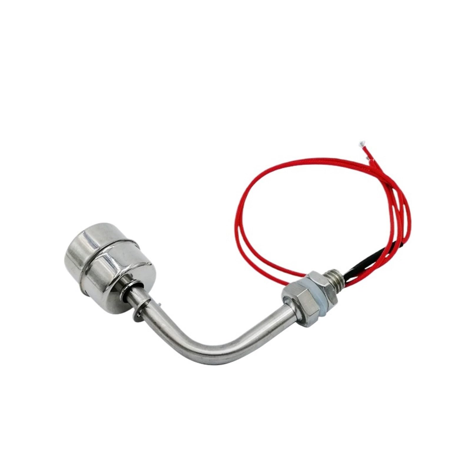 304/316 - Sensor controlador de nivel de agua líquida tipo L de acero inoxidable rojo y blanco, interruptor de flotador interno, tanque de agua para piscina (304-blanco 120 grados)