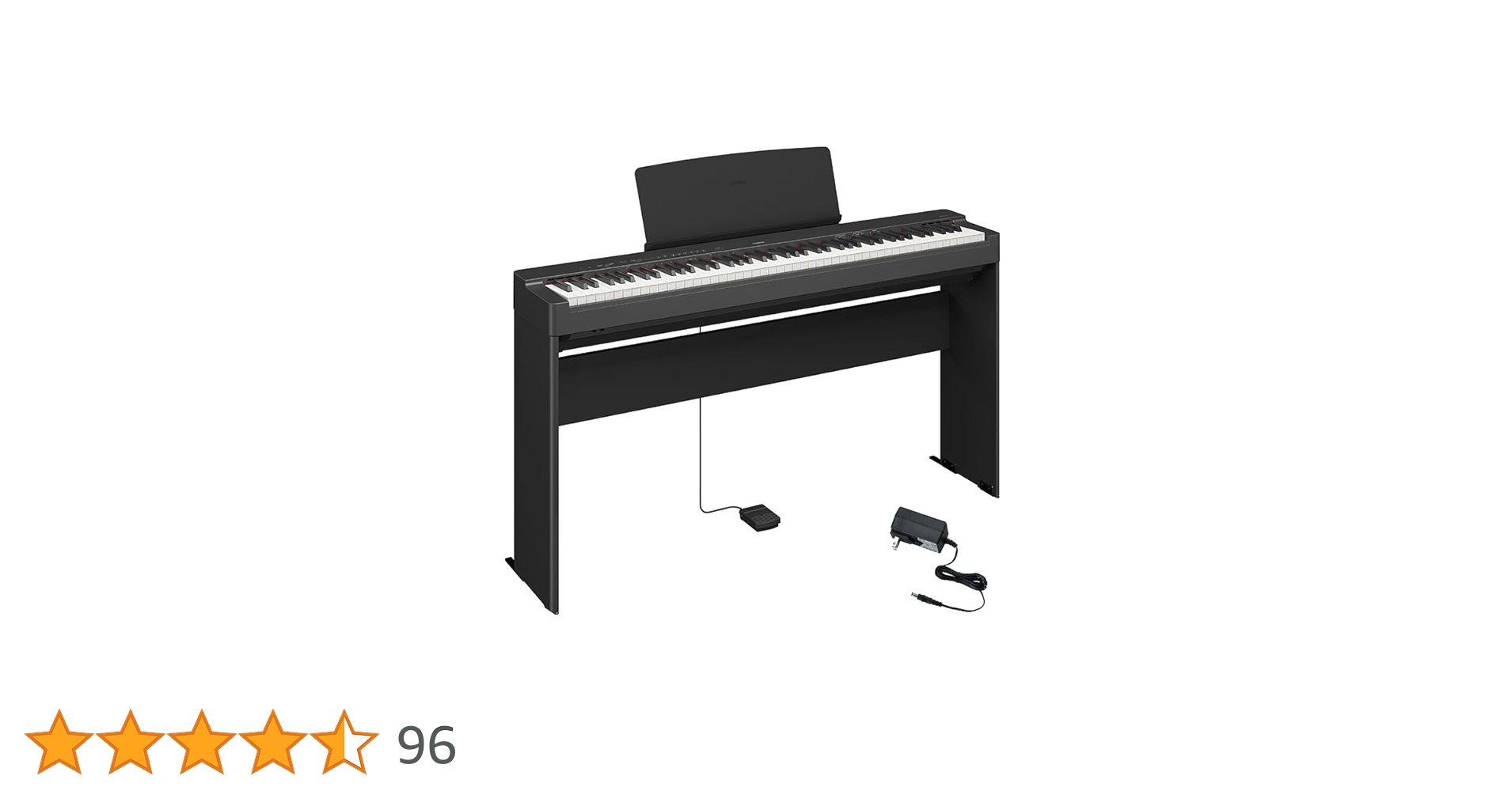 Yamaha 88鍵 ブラック 電子ピアノ P-225 スタンド　美品　1/2 Amazon | ヤマハ P-225B ブラック 電子ピアノ 88鍵盤 専用スタンド