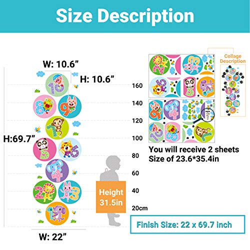 Lattice Floor Sticker Puzzle Games Number Hopscotch Children Party Social Distance Animal Creative Decoration Floor Decals Bedroom Ground Corridor Wallpaper Decor For Kids Room Classroom Nursery. #TOP1