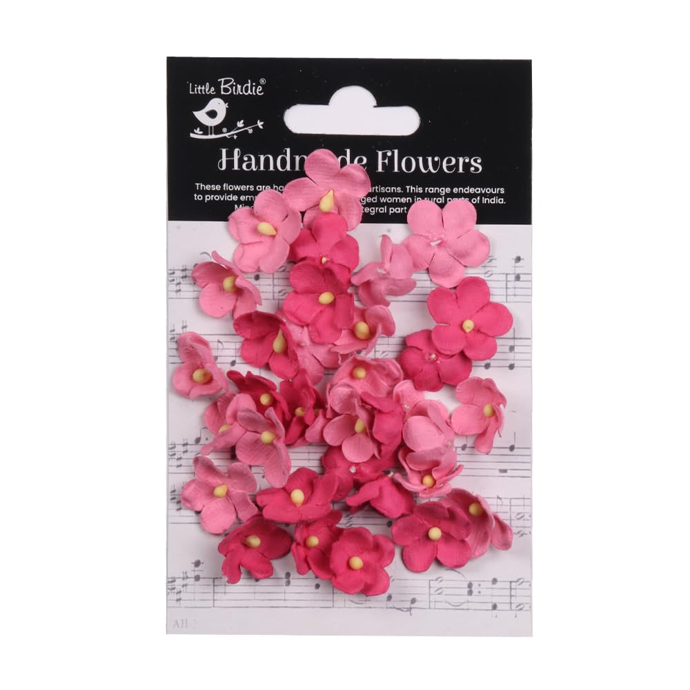 Little Birdie Artificial Flowers Handmade for Craft Precious Pink Paula Approx 2.1cm 30pc | Paper Flowers for Home Decor, Mixed Media, Scrapbook, Layouts, DIY Crafts, Gift Wrapping (B0C9D8N8N3) Amazon Price History, Amazon Price Tracker