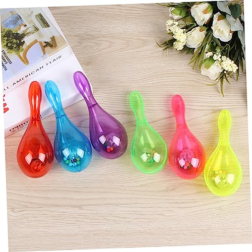 UPKOCH Martelo De Areia Luminoso 6 Peças Adereços De Festa Sino De Mão Luminoso Martelo De Areia Bri