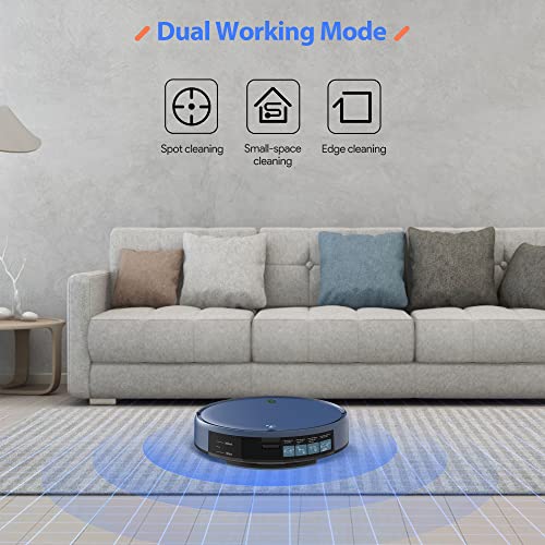 Roboter Staubsauger und Wischmopp Kombination, 2-in-1-Wischroboter Staubsauger, WLAN/App/Fernbedienung, starke Saugkraft, Staubbehälter und Wassertank, selbstaufladend, ideal für Tierhaare, Hartböden