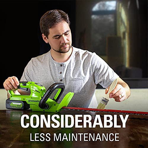 Greenworks HT24B1515 24V 22 Inch Cordless Rotating Handle Hedge Trimmer thumb #10