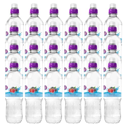 Forest Fruits Still Flavoured Spring Water – 24 x 500ml – Sugar-Free, Low-Calorie, Natural Flavourings – 100% Recyclable Bottles