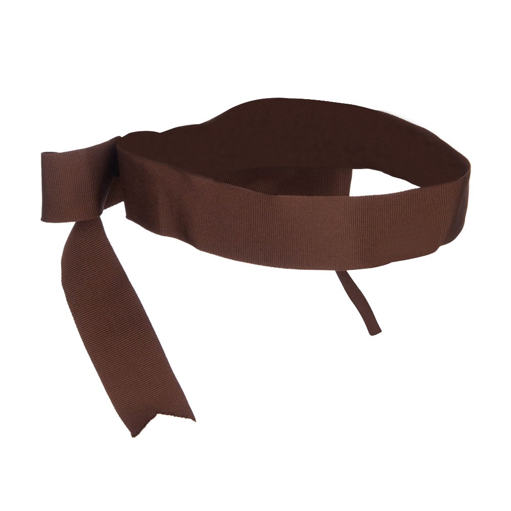 LTC Ribbon Bow Hat Band - Brown OSFM