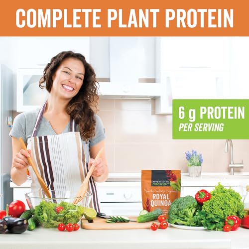 Viva Naturals Organic Quinoa, 4 LB Bag - The Finest 100% Royal Bolivian Whole Grain