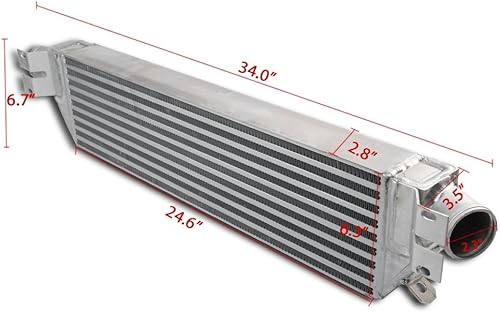 Miniatura 18 de G-PLUS Intercooler de aluminio atornillado de montaje lateral compatible con VW 2002-2005 compatible con JETTA GOLF GTI MK4 1.8T Turbo Kit Plateado