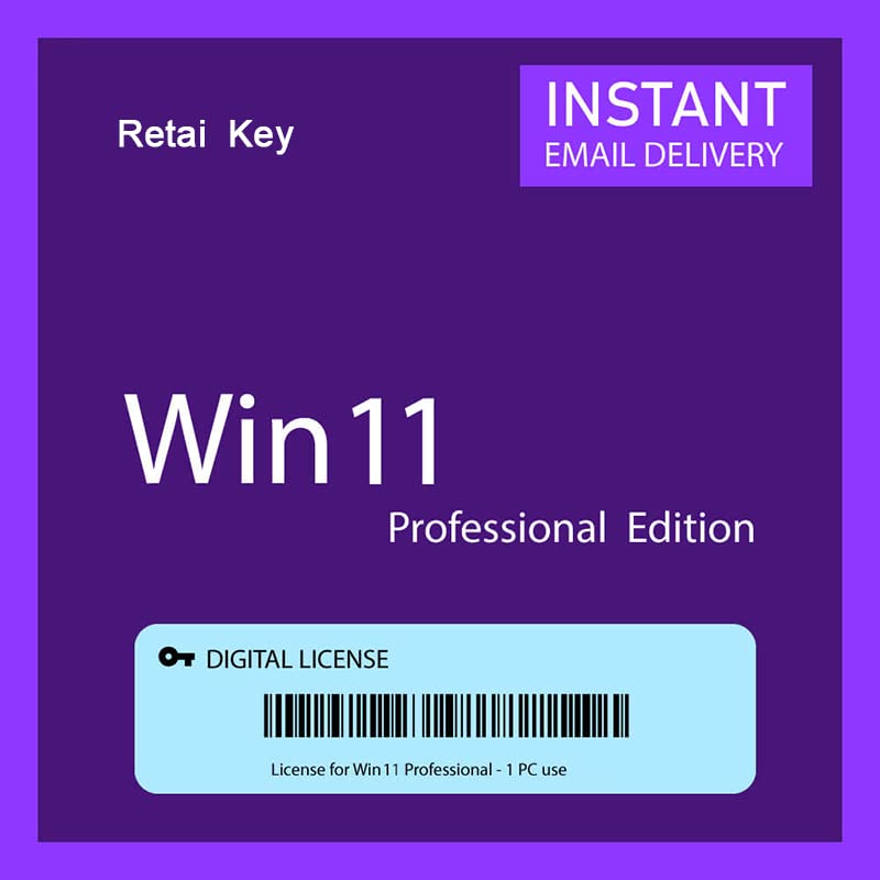 Win 11 Pro Retail Activation Key 32 Bit &64 Bit | Lifetime validity ...