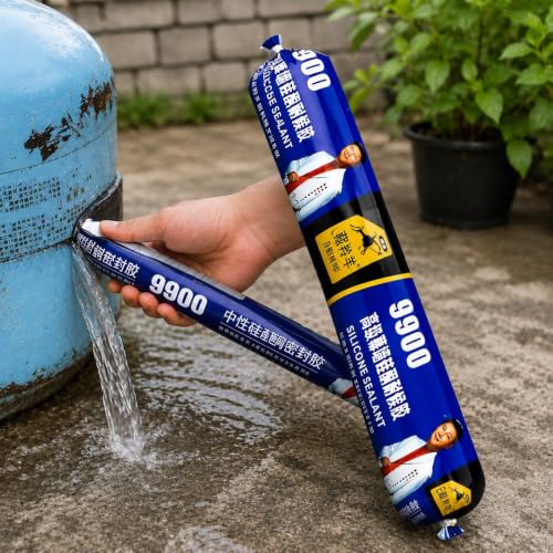 Image of Waterproof Silicone Sealant, Fast Fixing Fast Drying Roof Adhesive, Leakage Quick Repair Adhesives & Sealants For Roof, Concrete, Watertank, Iron Galvanized, Steel, Metal, Aluminum,750 GM(Black)