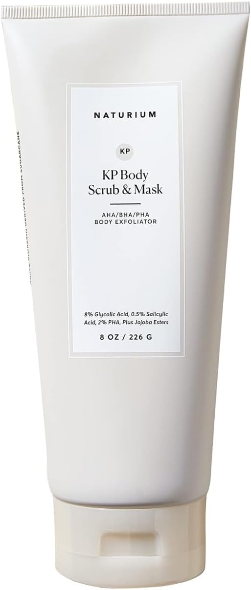 Naturium KP Body Scrub & Mask for Keratosis Pilaris, Bump Eraser Shower Scrub & Exfoliator for Skin | 8 OZ / 226 G
