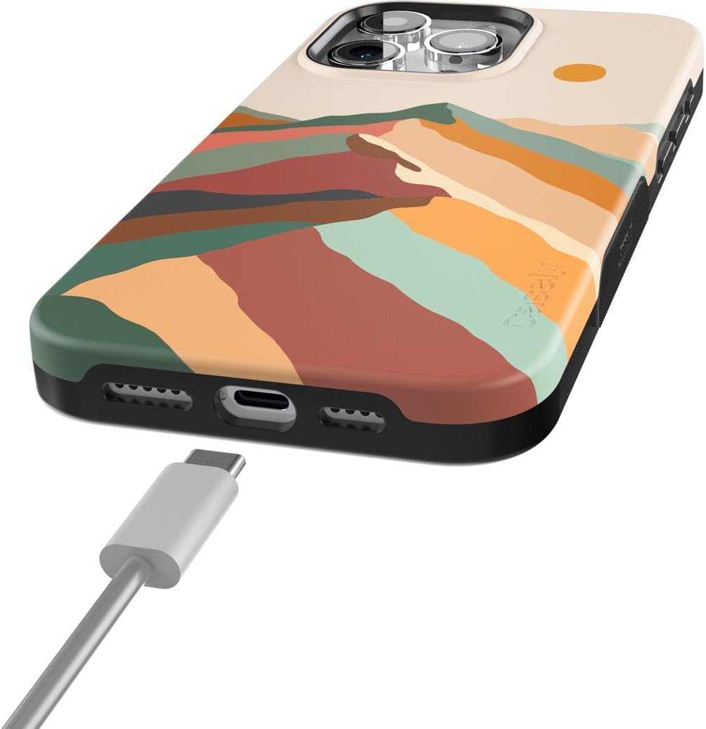 Casely iPhone 15 Pro Case | Magic Mountain | Colorblock | Bold Protective Design | Compatible with MagSafe