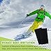 Liliful 10 Pcs Skiing Shin Guards Snowboard Shin Pads Sports Protector Self Adhesive Leg and Foot Bang Pads Protection Ski Boot Liner Shims for Winter Skiing Snowboarding(5.9 x 2.95 Inches)