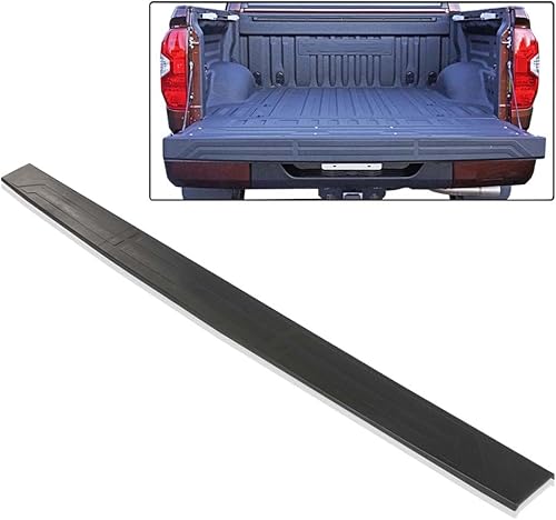 Miniatura 9 de G-PLUS Protector de tapa de moldura para puerta trasera compatible con Toyota Tundra 2014-2018, cubierta superior de alerón negro, 63.18 pulgadas de