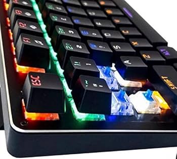 K Teclado Mecanico Gamer Rgb Usb Abnt2 Switch Blue Knup Kp2046