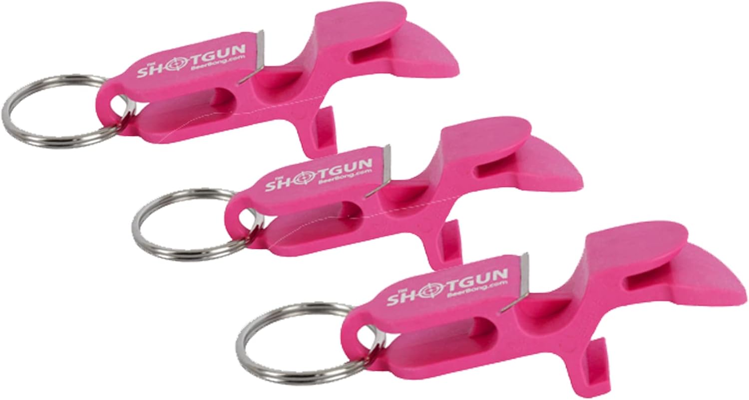 Shotgun Keychain Tool Beer Bong Pink 3Pack Special