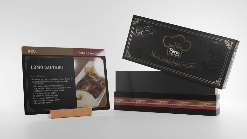 Version in English - Flash Cards New Experience to Cook a Peruvian Traditional Food 45 Recepies Step by Step wiht QR Video