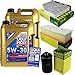 Produktbild QR-PARTS 69337424 Filter Set Inspektionspaket 10 Liter Motoröl Longlife III 5W-30 MANN-FILTER Innenraumfilter Luftfilter Ölfilter