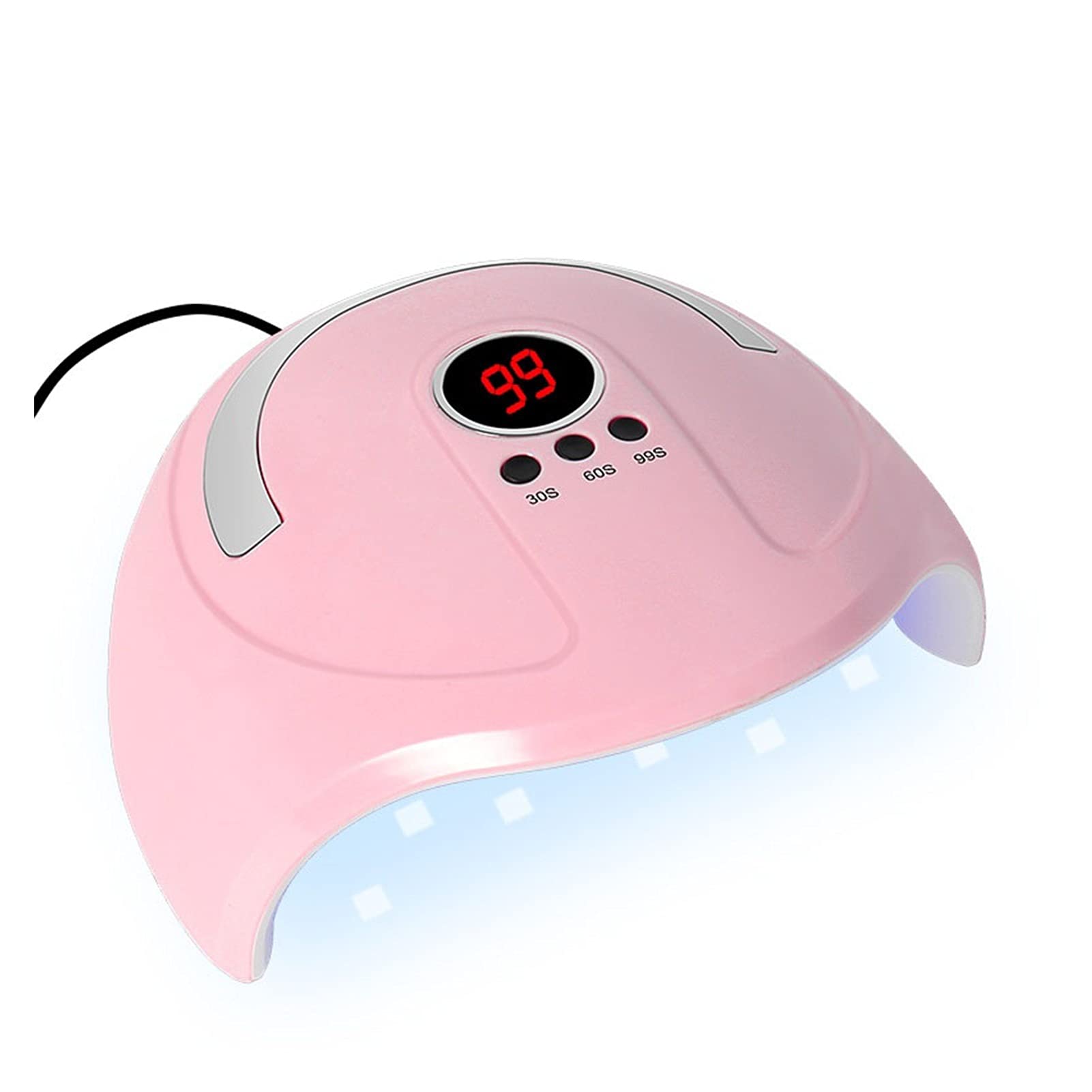 Lámpara de uñas Secador de uñas Lámpara de uñas LED de 54 W Lámpara UV para Curar Todo el Esmalte de uñas en Gel con detección de Movimiento Salón de manicura y pedicura también para Esmalte de uñas