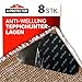 Produktbild X-Protector Teppich Antirutschunterlage - 8 Stück - Prämie Antirutschmatte für Teppich - Antirutsch Pads für Teppich Schwarz - Ideal Antirutschmatte Teppiche - Zäh Anti Rutsch Teppichunterlage!