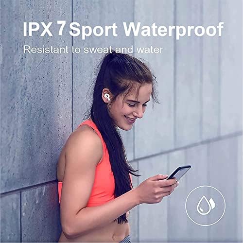 Earbuds, IPX7 Waterproof 5.1 Bluetooth Hi-Fi Stereo Sound Wireless Earphones With Mic, 30H Playtime Headphones With Fast Charging Case for Airpð ð ð ˜/iPhone