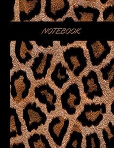 Notebook: leopard print composition notebook College Ruled (8.5 x 11 inches - 120 pages)